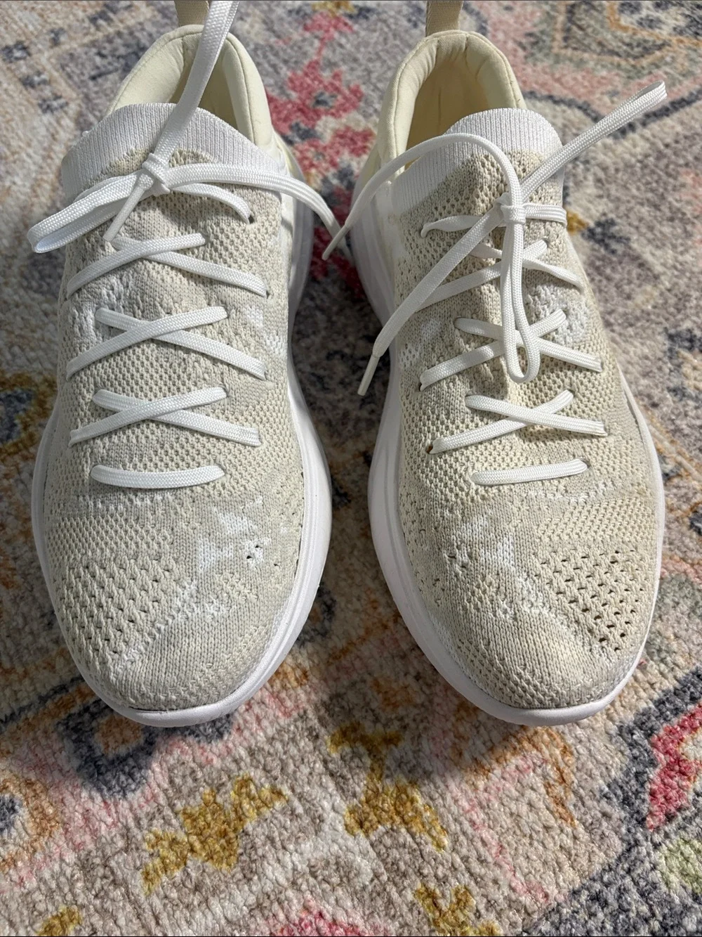 Sorel Women's Knit Athletic Sneakers in Cream/White